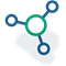 An icon displaying integration